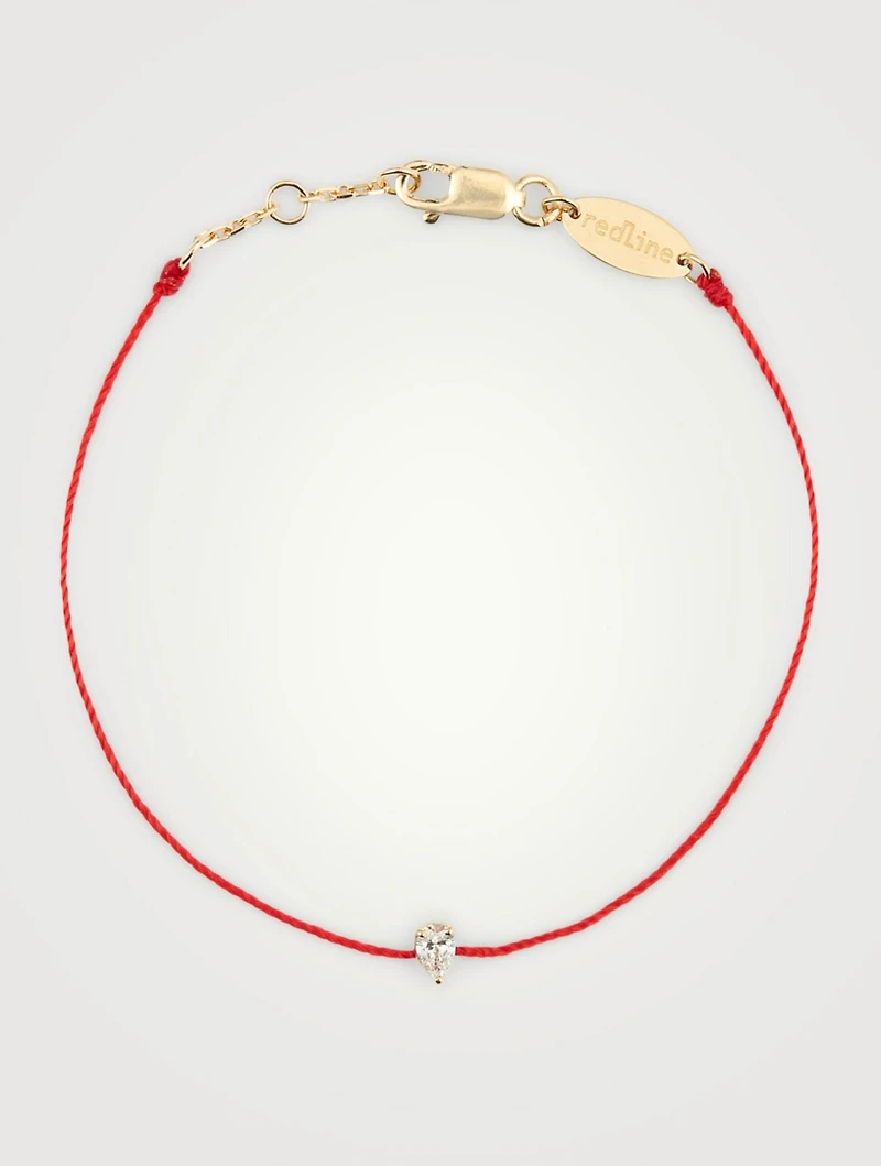 Altesse 18K Gold String Bracelet With Diamond