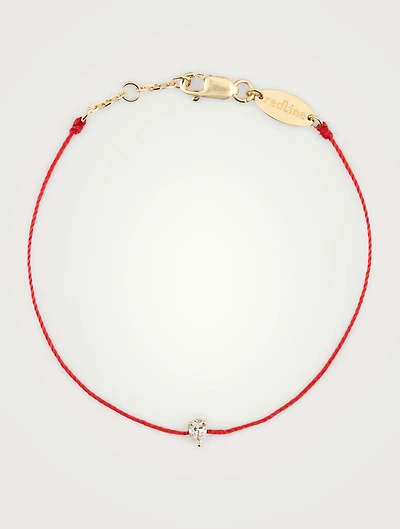 Altesse 18K Gold String Bracelet With Diamond