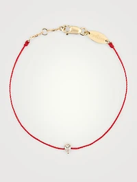 Altesse 18K Gold String Bracelet With Diamond