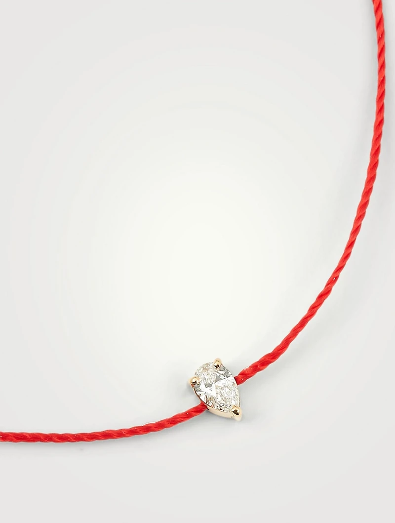 Altesse 18K Gold String Bracelet With Diamond