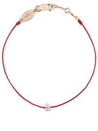 Altesse 18K Rose Gold String Bracelet With Diamond