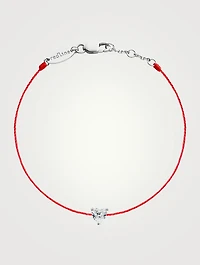 Bien-Aimé 18K White Gold String Bracelet With Diamond