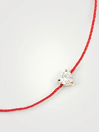 Bien-Aimé 18K Gold String Bracelet With Diamond
