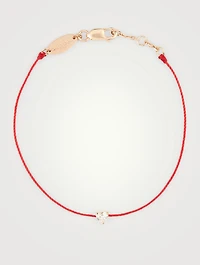 Bien-Aimé 18K Rose Gold String Bracelet With Diamond
