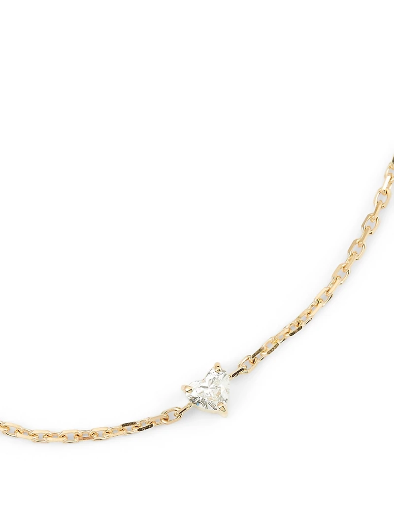Bien-Aimé 18K Gold Chain Bracelet With Diamond