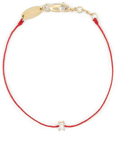Comtesse 18K Gold String Bracelet With Diamond
