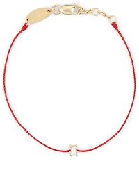 Comtesse 18K Gold String Bracelet With Diamond