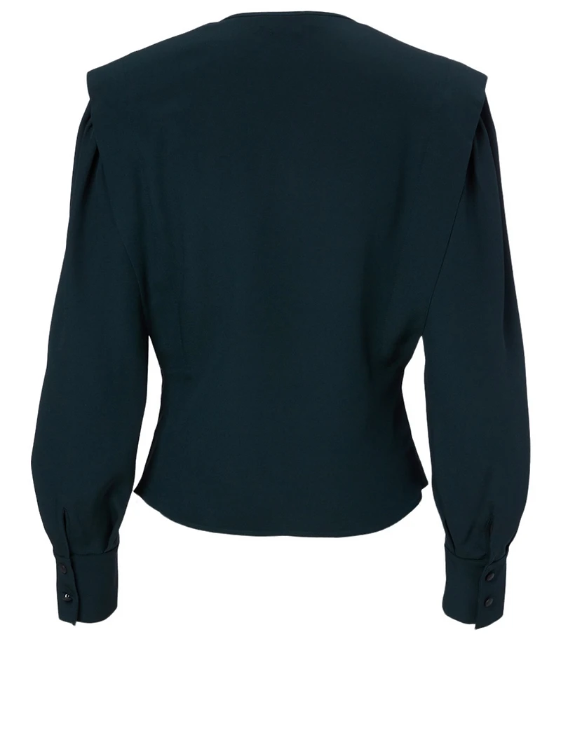 Feodia Shoulder-Pad Blouse