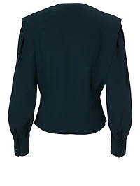 Feodia Shoulder-Pad Blouse