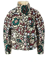 Enolia Cotton Velvet Jacket Floral Print