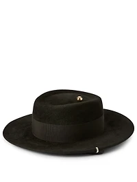 Felt Gambler Hat With Strap