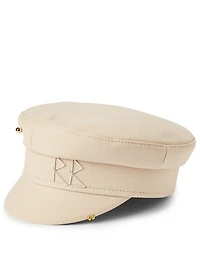 Cotton Baker Boy Cap With Piercings