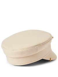 Cotton Baker Boy Cap With Piercings