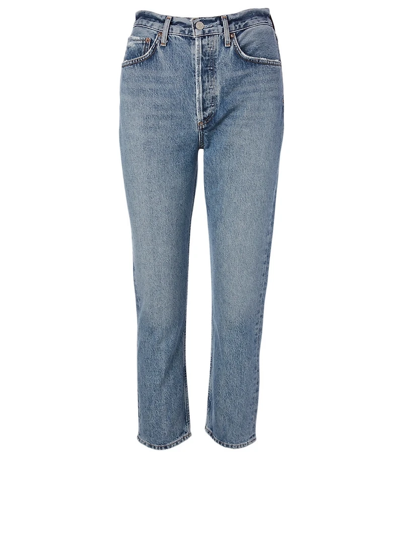 Riley Straight Crop High-Waisted Jeans