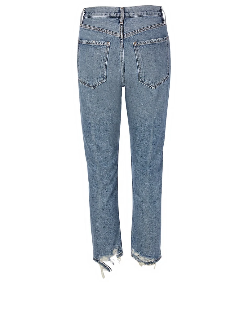 Riley Straight Crop High-Waisted Jeans