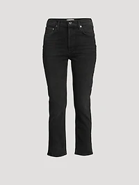 Riley Straight Crop High-Waisted Jeans