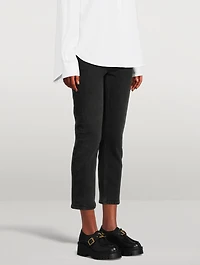 Riley Straight Crop High-Waisted Jeans