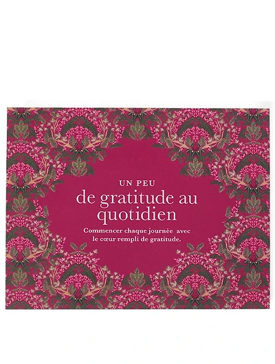 Mini Daily Gratitude Note Block - French