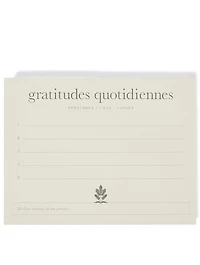 Mini Daily Gratitude Note Block - French