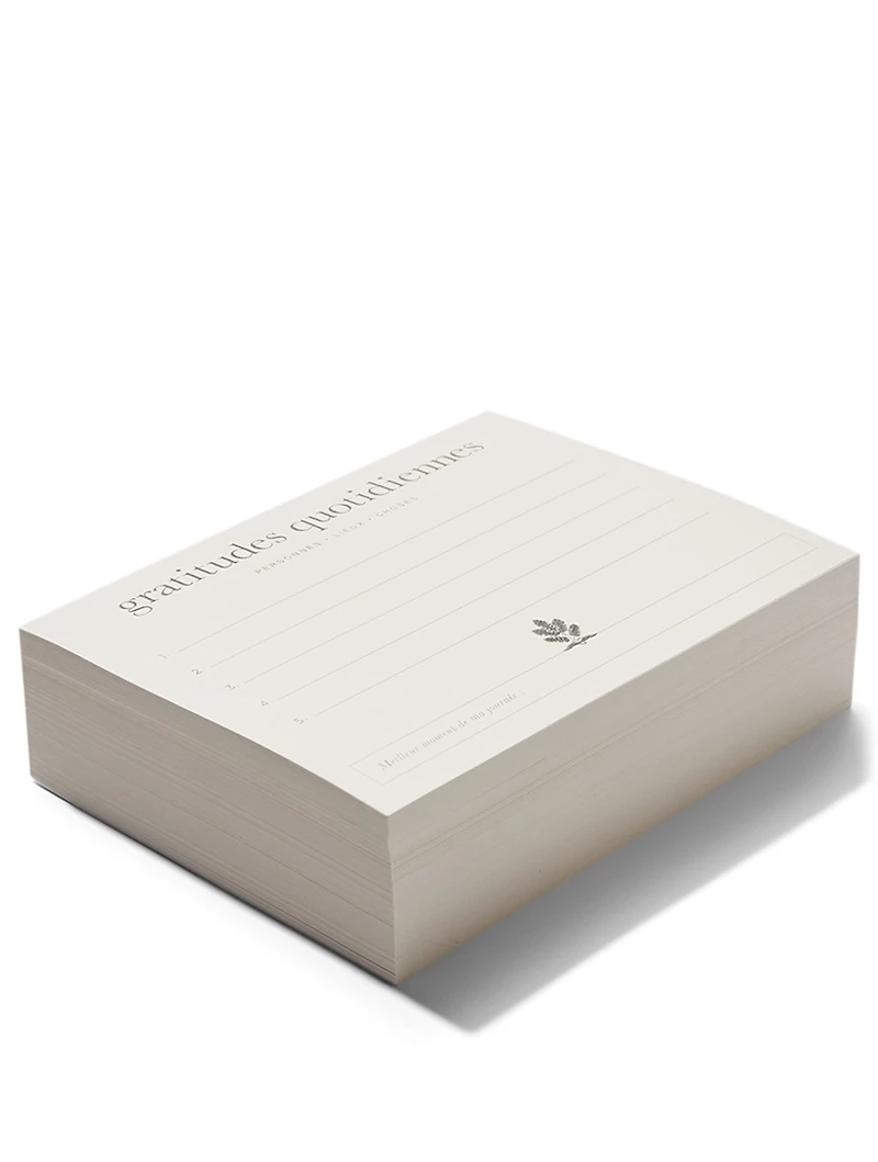 Mini Daily Gratitude Note Block - French