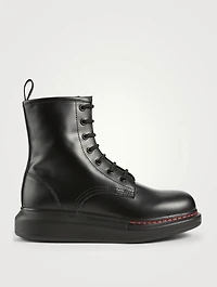 Hybrid Leather Combat Boots