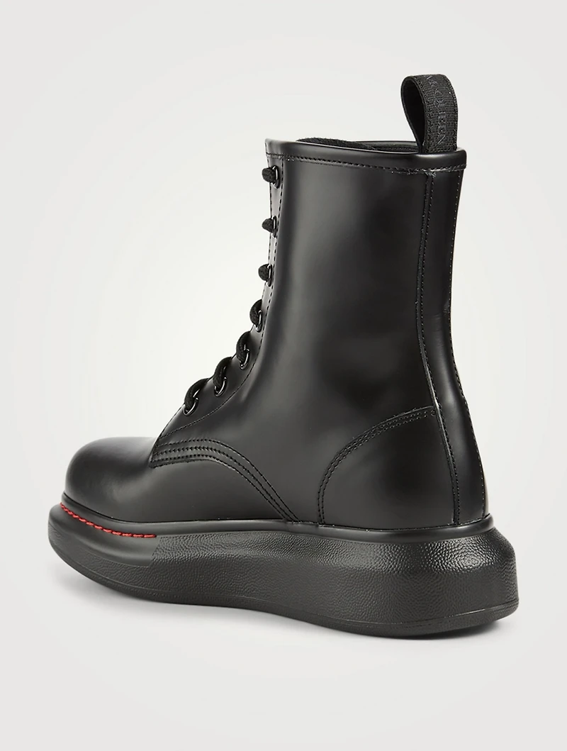 Hybrid Leather Combat Boots