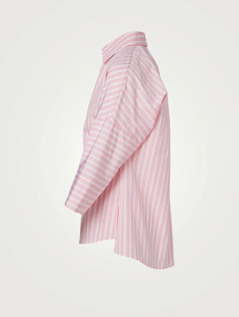 Cotton Shirt Striped Print