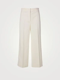 Cotton Stretch Cropped Pants