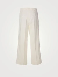 Cotton Stretch Cropped Pants