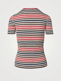 Wool Short-Sleeve Sweater