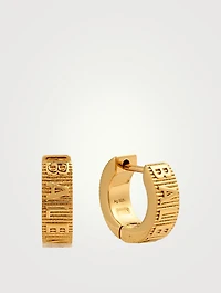 Force Gold Vermeil Striped Hoop Earrings
