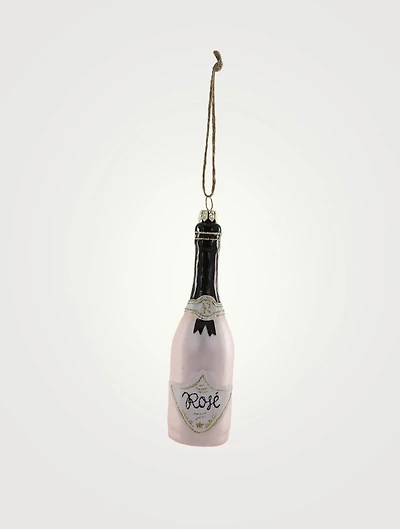 Rosé Wine Bottle Ornament