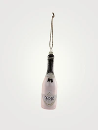 Rosé Wine Bottle Ornament