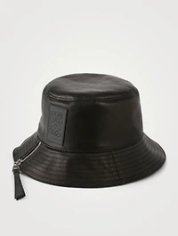 Fisherman Leather Bucket Hat