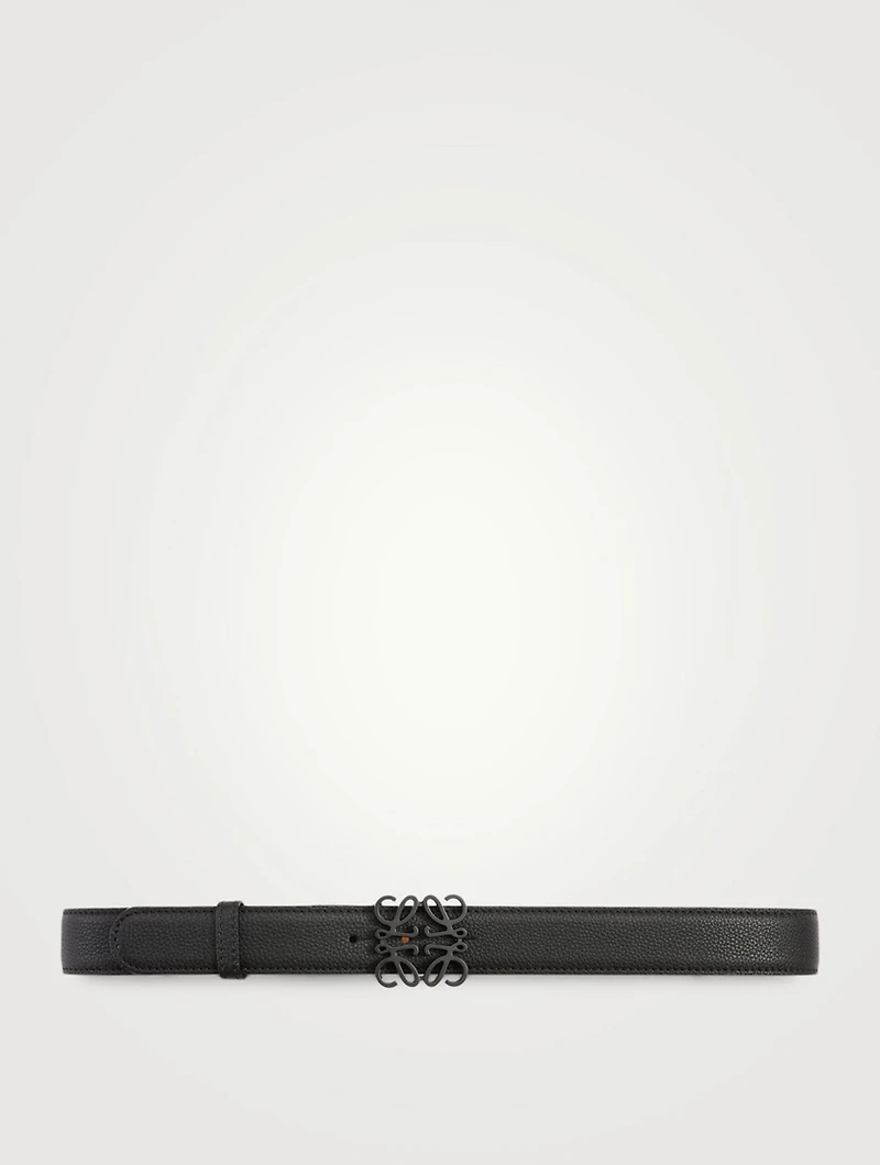 Leather Anagram Belt