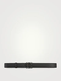 Leather Anagram Belt