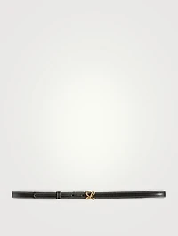 L Buckle Leather Belt