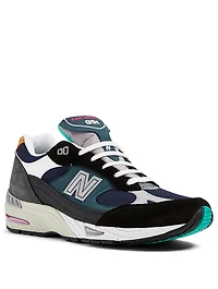 Made UK M991 Nubuck And Nylon Sneakers