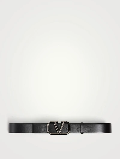 VLOGO Signature Leather Belt