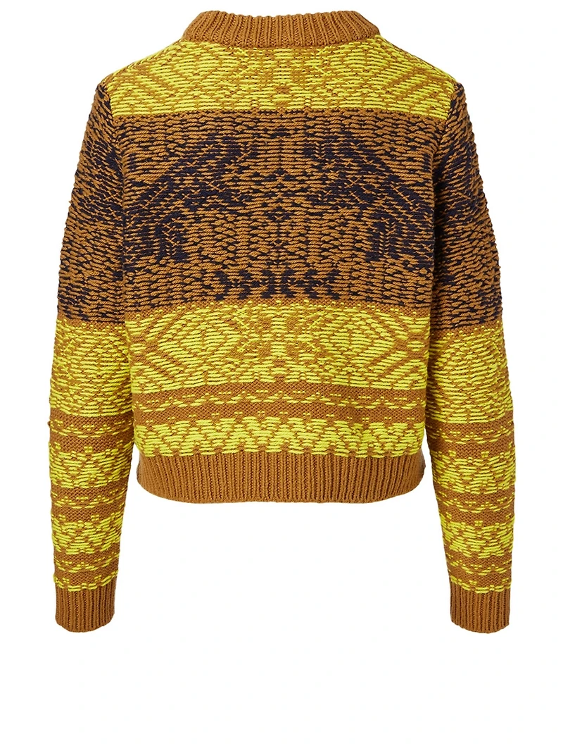 Amy Cotton And Wool Cropped Sweater