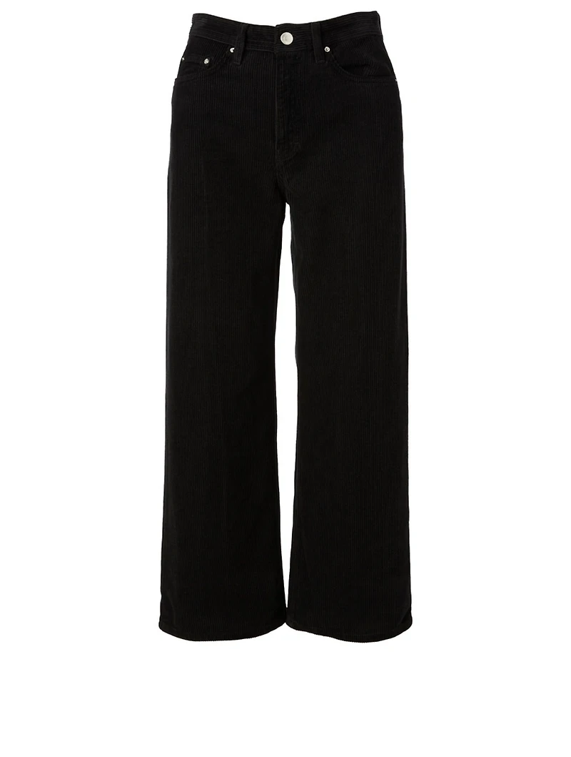 Kiri Corduroy Crop High-Waisted Jeans