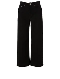 Kiri Corduroy Crop High-Waisted Jeans