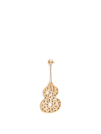 Medium Wulu Lace 18K Rose Gold Earring With Diamonds