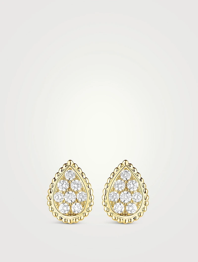 Serpent Bohème Gold Earrings With Diamonds