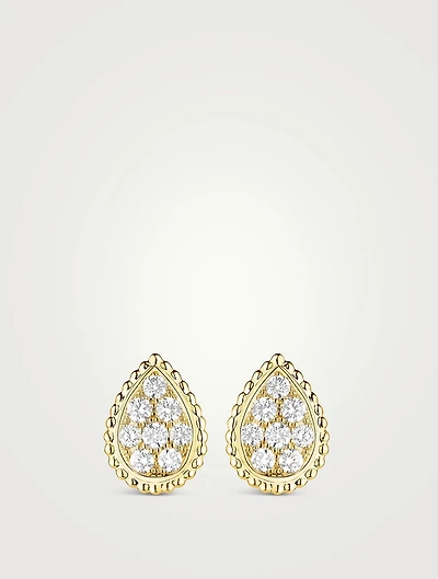 Serpent Bohème Gold Earrings With Diamonds