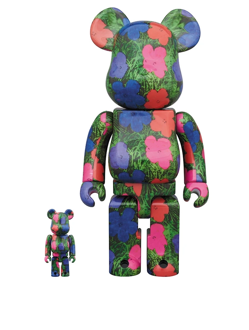 Andy Warhol's Flowers 100% & 400% Be@rbrick Set