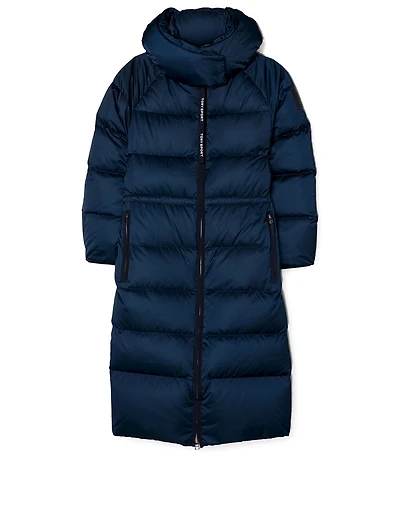 Performance Satin Down Long Jacket