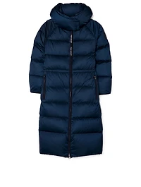 Performance Satin Down Long Jacket