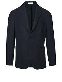 Wool Jacket Grid Print
