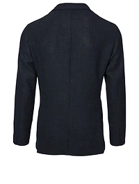 Wool Jacket Grid Print